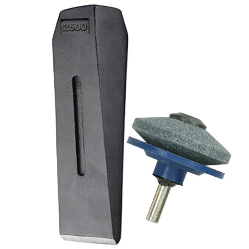 Log splitter blade sharpener - log,